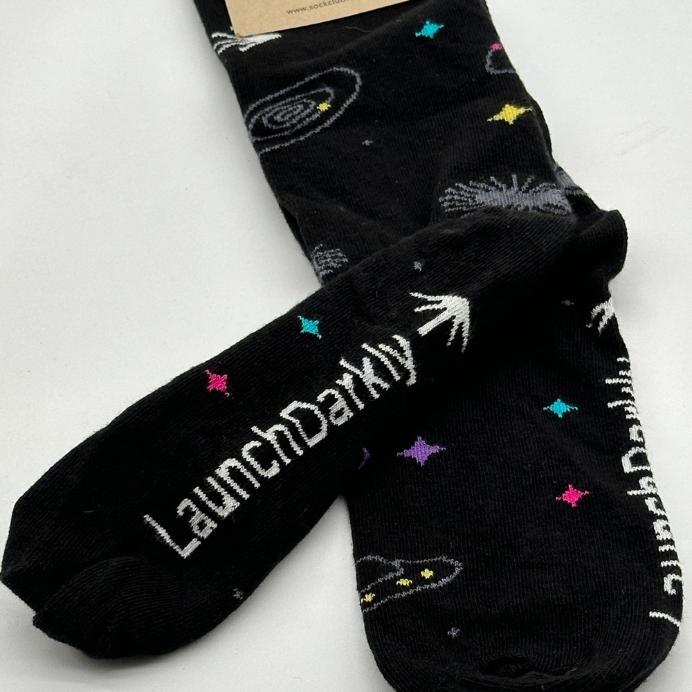LaunchDarkly - Black Socks - Sock Club - Brand New